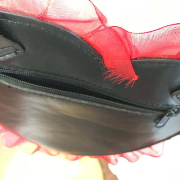 PIRATE Faux Leather Crossbody Purse Bag w/ Skull & Crossbones - Picture 8 of 8